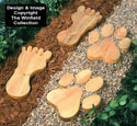 Giant Footprint Stepping Stones Pattern 