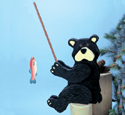 Fishin' Bear Woodcrafting Pattern 