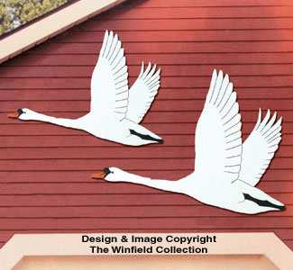 Product Image of Flying Swans Woodcraft Pattern