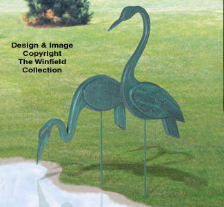 Product Image of Stylish Cranes Wood Pattern 