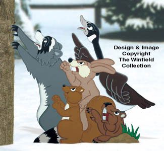 Product Image of Angry Animals Woodcraft Pattern