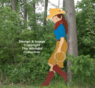 Product Image of Realistic Leaning Cowgirl Pattern