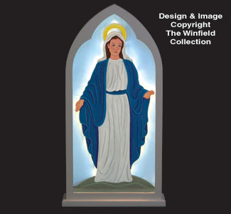 Product Image of Glowing Mary Woodcraft Pattern