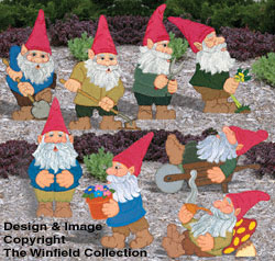 Small Garden Gnomes 1 & 2 Pattern Set 