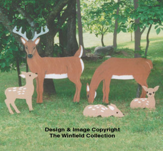 Product Image of Yard Deer Wood Pattern Set 