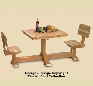 Product Image of 2 Person Picnic Table Woodworking Pattern 