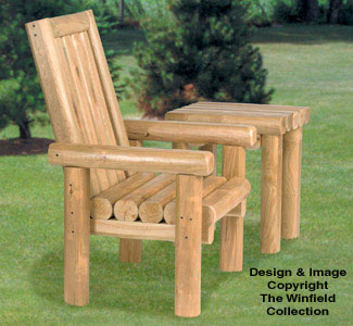 Product Image of Rustic Chair & Table Wood Project Plans