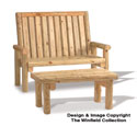 Landscape Timber Love Seat & Coffee Table Plans