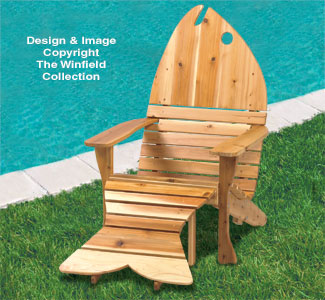 Product Image of Adirondack Fish Chair-Ottoman Plans