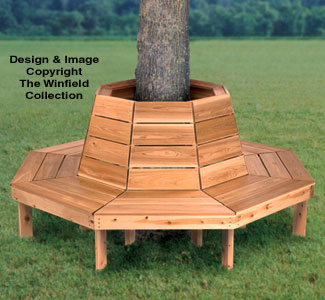 Product Image of Tree Bench Woodworking Plan