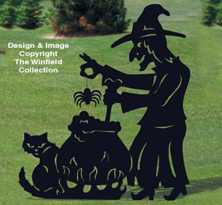 Product Image of Brewing Witch Shadow Woodcraft Pattern