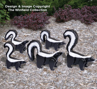 3D Life-Size Skunks Woodcrafting Pattern