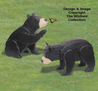 Product Image of 3D Life-Size Bear Cubs Woodcraft Pattern