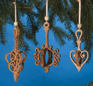 Product Image of Slide-Through Ornaments Scroll Saw Pattern