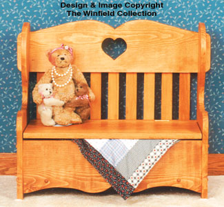 Product Image of Childs Storage Bench Wood Plan