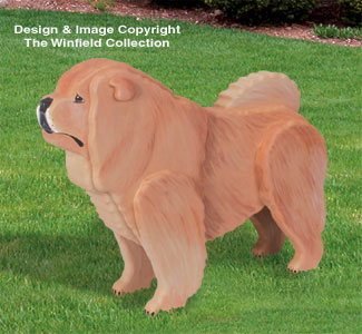 Product Image of 3D Life-Size Chow Chow Woodcraft Pattern
