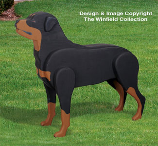 Product Image of 3D Life-Size Rottweiler Woodcraft Pattern