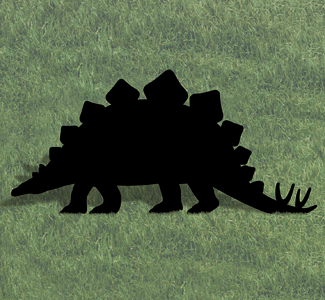 Stegosauras Shadow Woodcraft Pattern