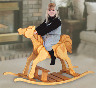 Product Image of Child Rocking Horse Woodcrafting Plan