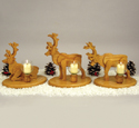 Reindeer Candles Pattern Woodcraft Project Plan
