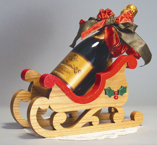Product Image of Sleigh Wine Holder Woodcrafting Project Plan