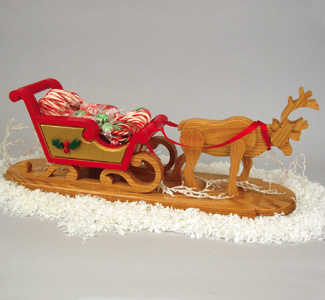 Reindeer Drawn Sleigh Woodcrafting Plan