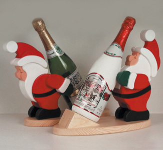 Product Image of Santa Wine Holders Woodcrafting Project Plan