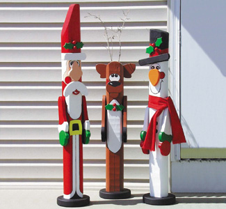 Product Image of Holiday Post People Woodcrafting Plan