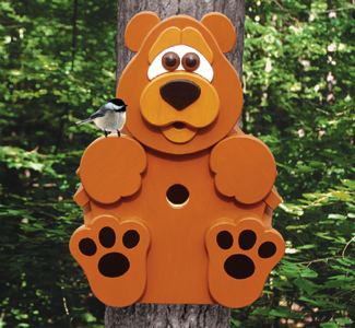 Product Image of Bear Cub Birdhouse Wood Project Plan