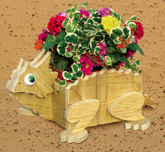 Product Image of Horned Toad Flower Pot Planter Wood Plan