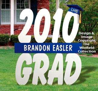 Product Image of Graduation Year Sign Wood Pattern