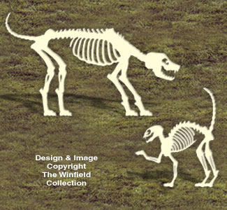 Skeleton Dog and Cat Woodcrafting Pattern