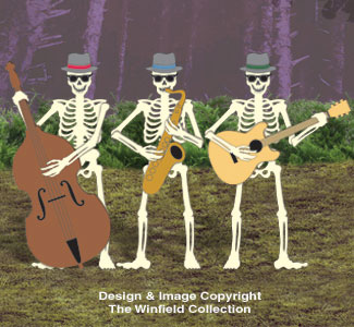 Skeleton Jazz Band Woodcraft Pattern