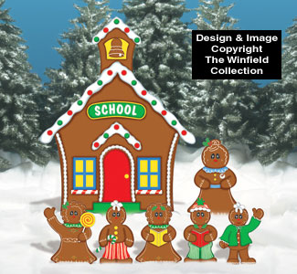 Gingerbread School House Woodcraft Pattern
