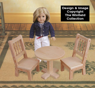 Product Image of Doll Pedestal Table and Chair Pattern