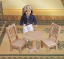 Doll Pedestal Table and Chair Pattern