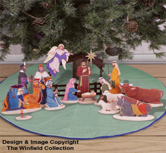 Under The Tree Nativity Pattern