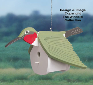 Product Image of Hummingbird Birdhouse Wood Pattern