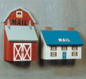 Country House and Barn Mailbox Patterns