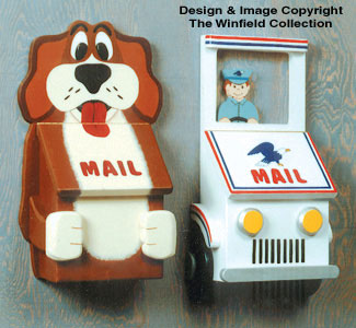 Postal Truck and Dog Mailbox Patterns