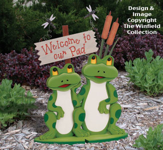 Welcome Frogs Woodcraft Pattern