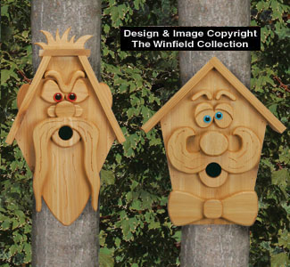 Product Image of Cedar Men Birdhouses #2 Pattern
