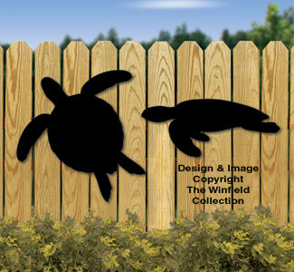 Sea Turtle Shadows Woodcraft Pattern