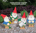 Busy Garden Gnomes Woodcraft Pattern