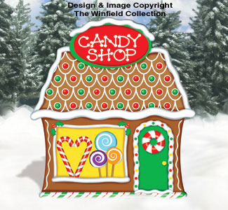 Product Image of Gingerbread Candy Shop Wood Pattern