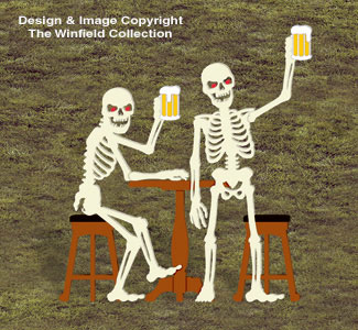 Product Image of Skeleton Bar Buddies Wood Pattern