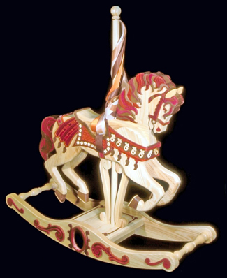 Product Image of Carousel Rocking Horse Plans