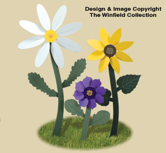 Product Image of Giant Whirligig Flowers Wood Plan