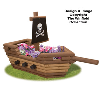 Product Image of Landscape Timber Pirate Ship Planter Plans