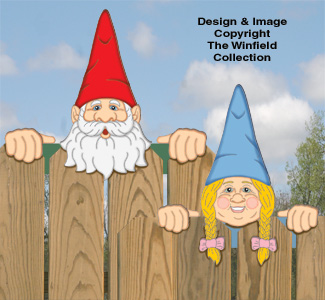 Product Image of Gnome Fence Peekers Woodcraft Pattern